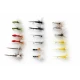 18 Barbless Parachute Dry Flies - 8 varieties