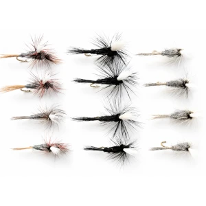 12 Parachute Dries - Adams, Duster & Black