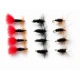 12 Dry Flies - Red Tag, Black & Peacock & Coachman