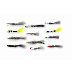 12 Shuttlecock Flies - Mixed (Full Range) including tiger