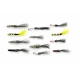 12 Shuttlecock Flies - Mixed (Full Range) including tiger