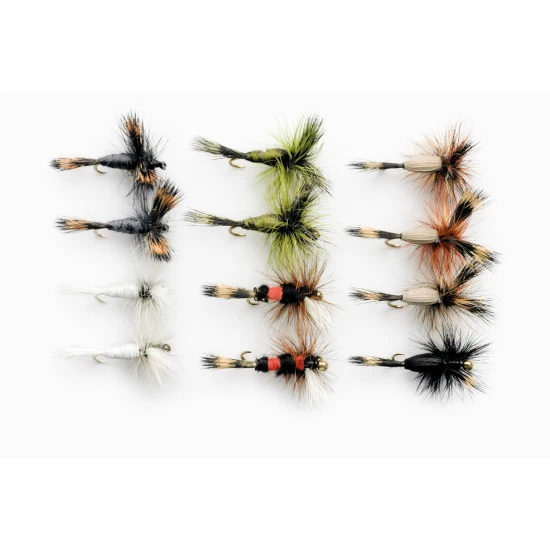 12 Barbless Mixed Wulff & Humpy