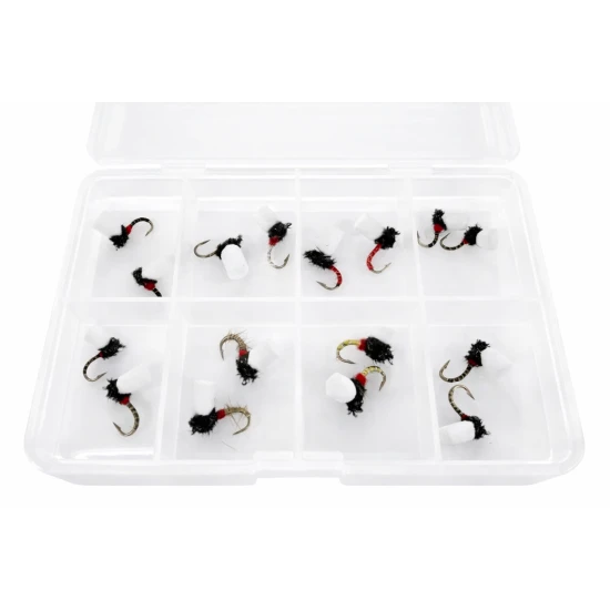 Comp Box - 16 Barbless Suspender Buzzer Flies