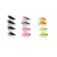 12 Mixed CDC F  Flies - All colours