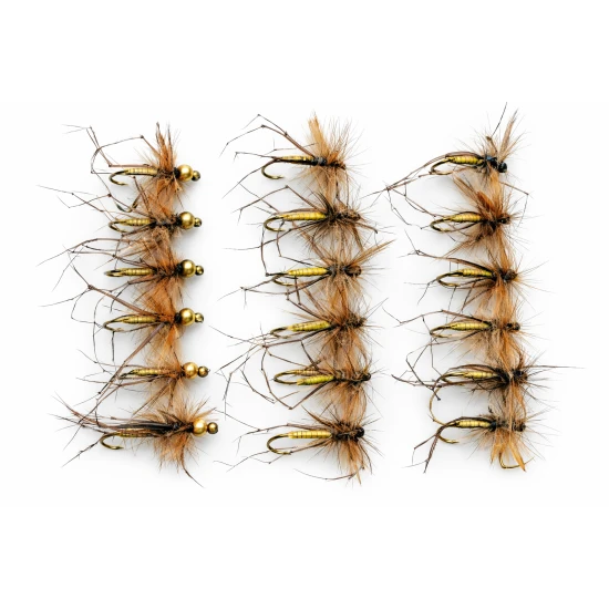18 Barbless Daddy Long Legs, Standard & Goldhead