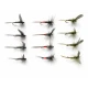 12 Dry Flies - Blue Dun, Olive Dun & Iron Blue Dun