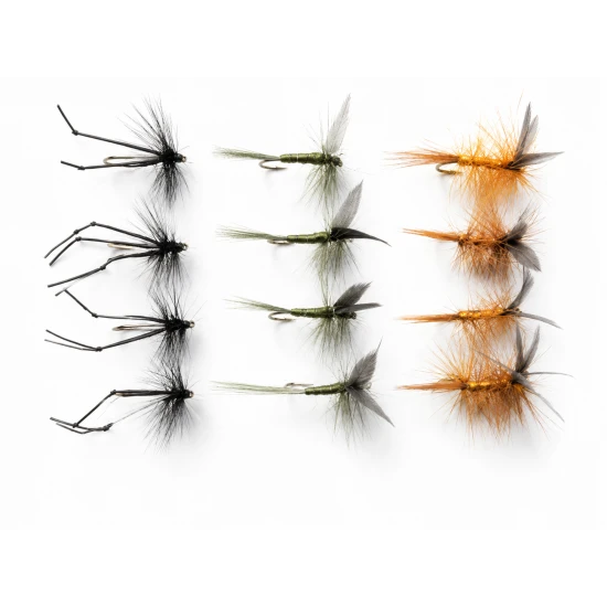 12 Dry Flies - Hawthorn,Whickhams,Dark Olive