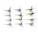 12 Dry Flies - Olive and Blue Dun