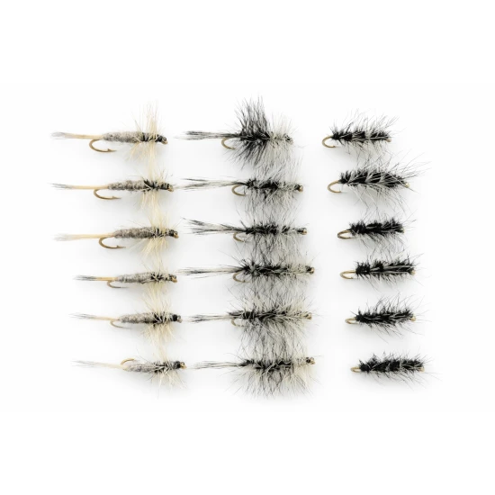 18 Dry Flies, Griffiths, Duster, Grizzly