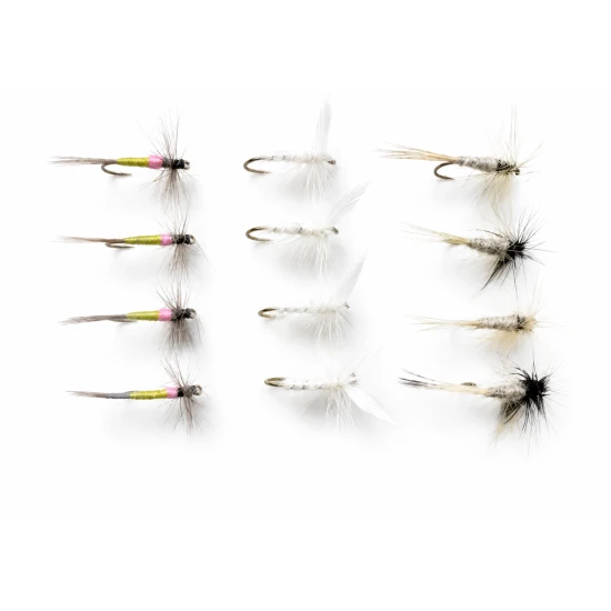 12 Dry Flies - Duster, Moth & Tups