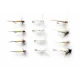 12 Dry Flies - Duster, Moth & Tups