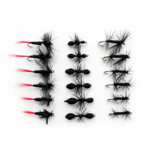 18 Barbless Dry Flies  - Midge, Ant and Gnats