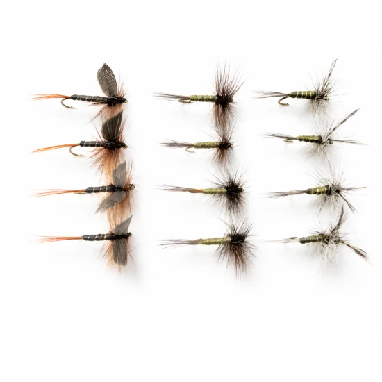 12 Dry Flies - Greenwell Glory, Three Varieties