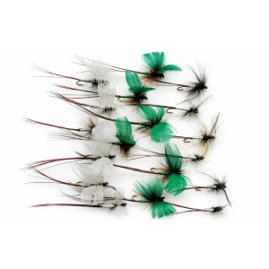 18 Mayflies - BARBLESSS Green Drake, Grey Drake & Spent Mayfly