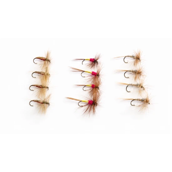 12 Dry Flies -Tupps, Kites Imp, Sandfly