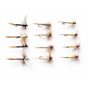 12 Dry Flies -Tups, Kites Imp, Ginger Quill