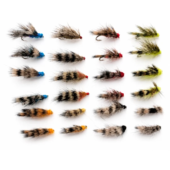 24 Sedgehog Flies - 6  Colours