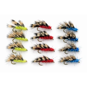 12 Sedgehogs - Yellow, Red & Blue