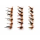 18 Sedge Flies - Silver Olive and Brown