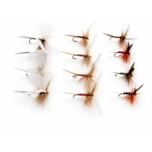 12 Dry Flies - Lunns Particular, Houghton Ruby, Spinners