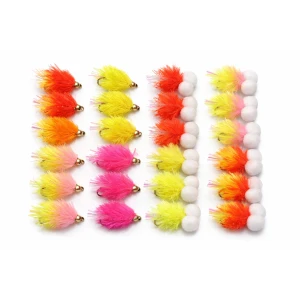 24 Barbless UV Blobs - Booby and Standard