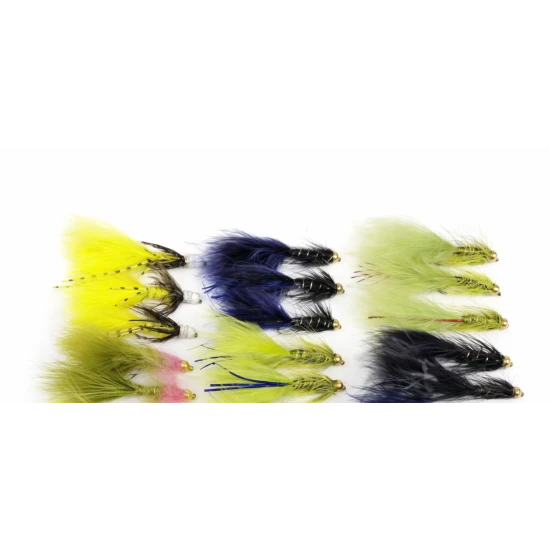 18 Barbless Goldhead Damsels - Flash and Special