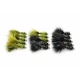 18 Barbless Goldhead Flash Damsels - Olive & Black