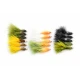 18 Barbless Damsels, Sunburst, Deadly, White, Silver, Blue & Red Flash