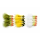 18 Barbless Goldhead Special Damsels - White, Sunburst, Deadly