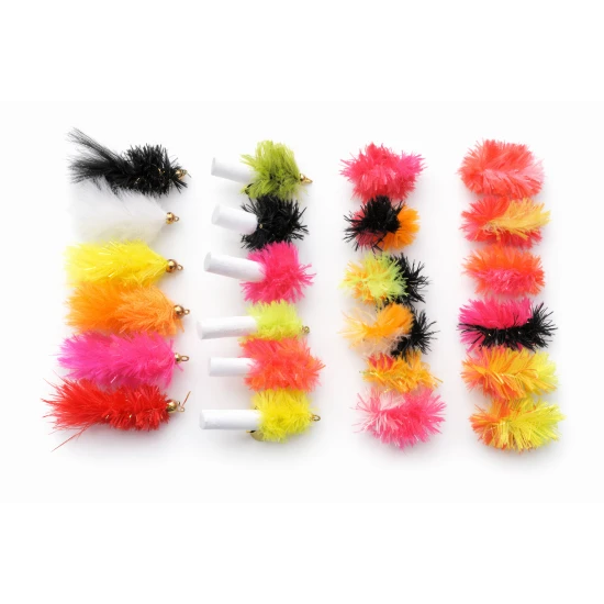 24 Barbless Blobs - Hot blobs, Foam ass & 2/3 Tone Blobs