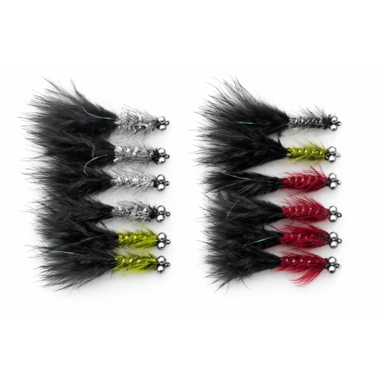12 Barbless Humungous - Black Tails
