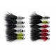 12 Barbless Humungous - Black Tails