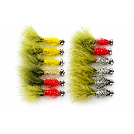 12 Barbless Humungous - Olive Tails