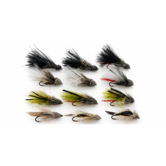 12 BARBLESS Marabou Muddler