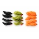 12 Barbless Goldhead Zonkers,Olive,Orange,Black