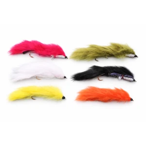 6 Barbless Snake Zonkers - Mixed Colour