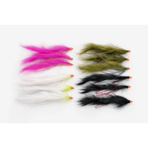 12 Barbless Hothead Snake Zonkers , Mixed Colours