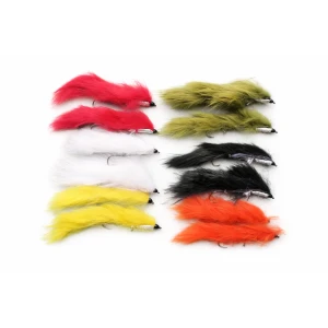 12 Barbless Snake Zonkers , Mixed Colours