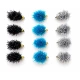 12  Goldhead Egg Fritz, Black, Silver, Teal