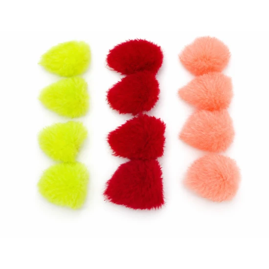 12 Eggstacy Blobs, Chartreuse, Red, Coral