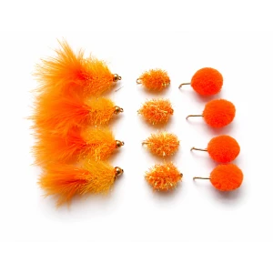 12 Orange Blobs & Eggs (Fritz and Chenille)