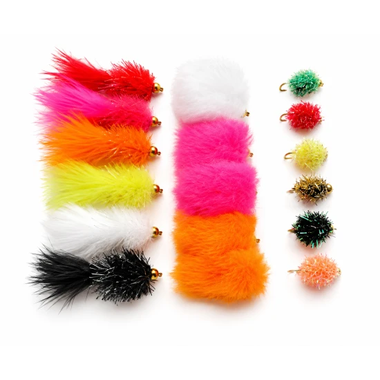 18 Mixed Blob, Eggstacy Eggs and Fritz Egg Flies