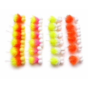 Barbless 24 Booby Blobs - Tequilla, Candy, Chartreuse ,Orange