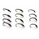 12 BARBLESS Epoxy Buzzer - Black, Olive and Sparkle