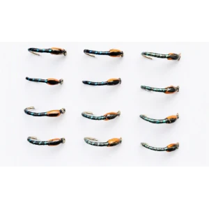 12 Epoxy Buzzer - Black and Olive Sparkle