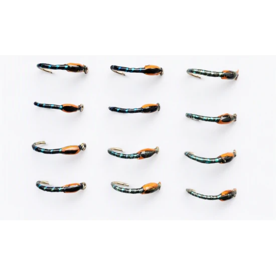12 Epoxy Buzzer - Black and Olive Sparkle