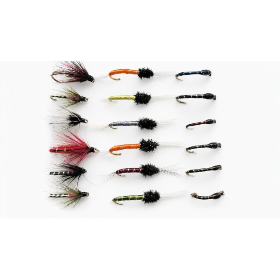 18 Flies, Emerger,Crisp Packet &,Thoraxed Buzzers