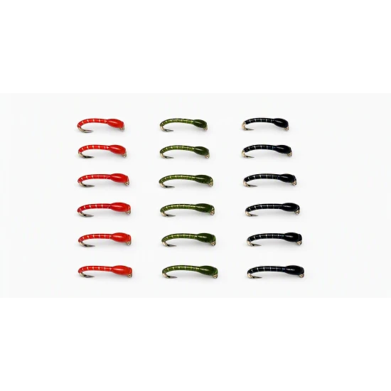 18 Pearl Rib Epoxy Buzzers - Black, Olive and Orange