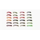 24 Simple and Pearl Rib Epoxy Buzzers -  Mixed Colours