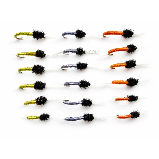 18 Standard Thoraxed Buzzers - Grey, Orange and Yellow
